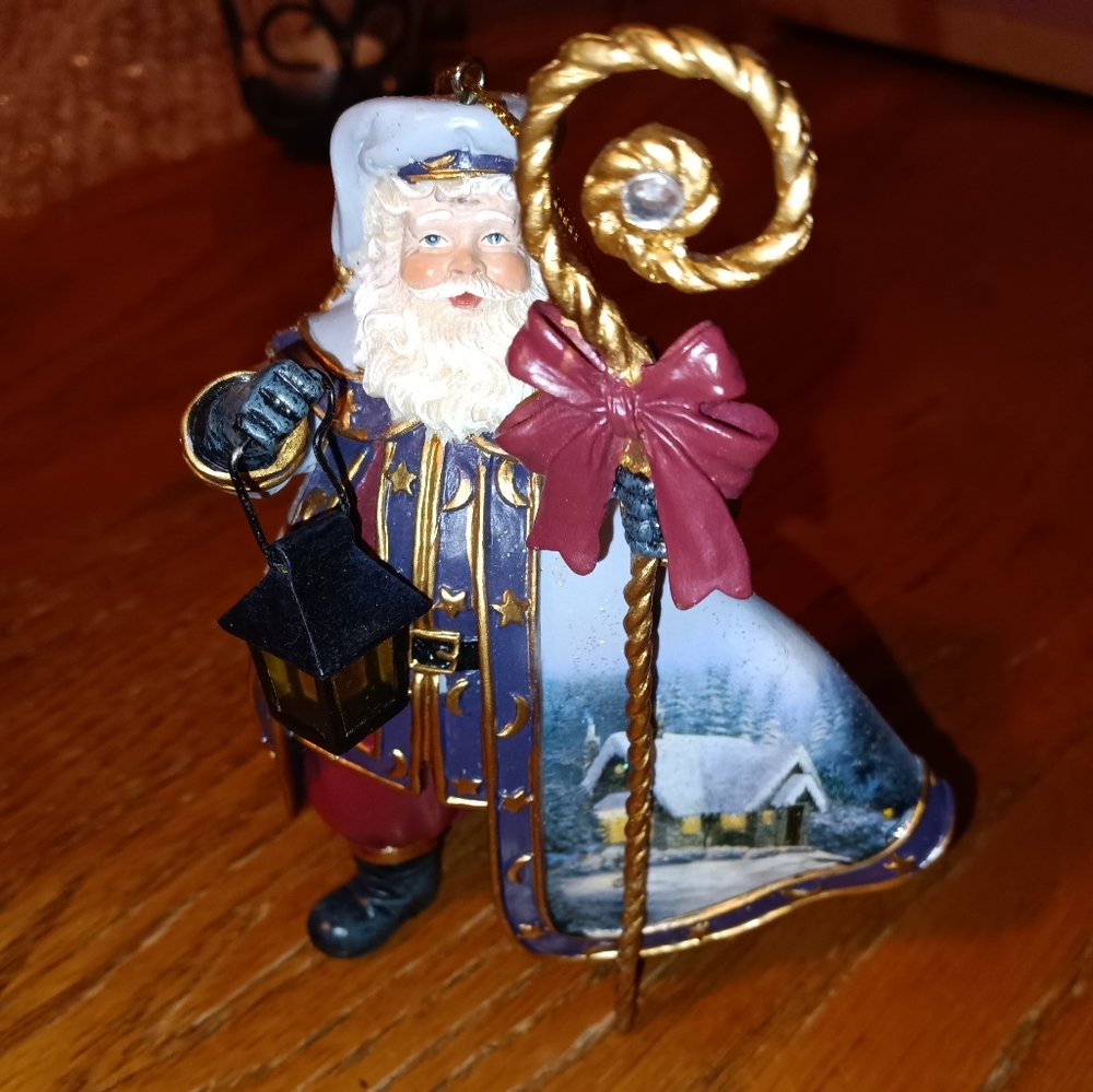 Thomas Kinkade Old World Santa piece Christmas ornament